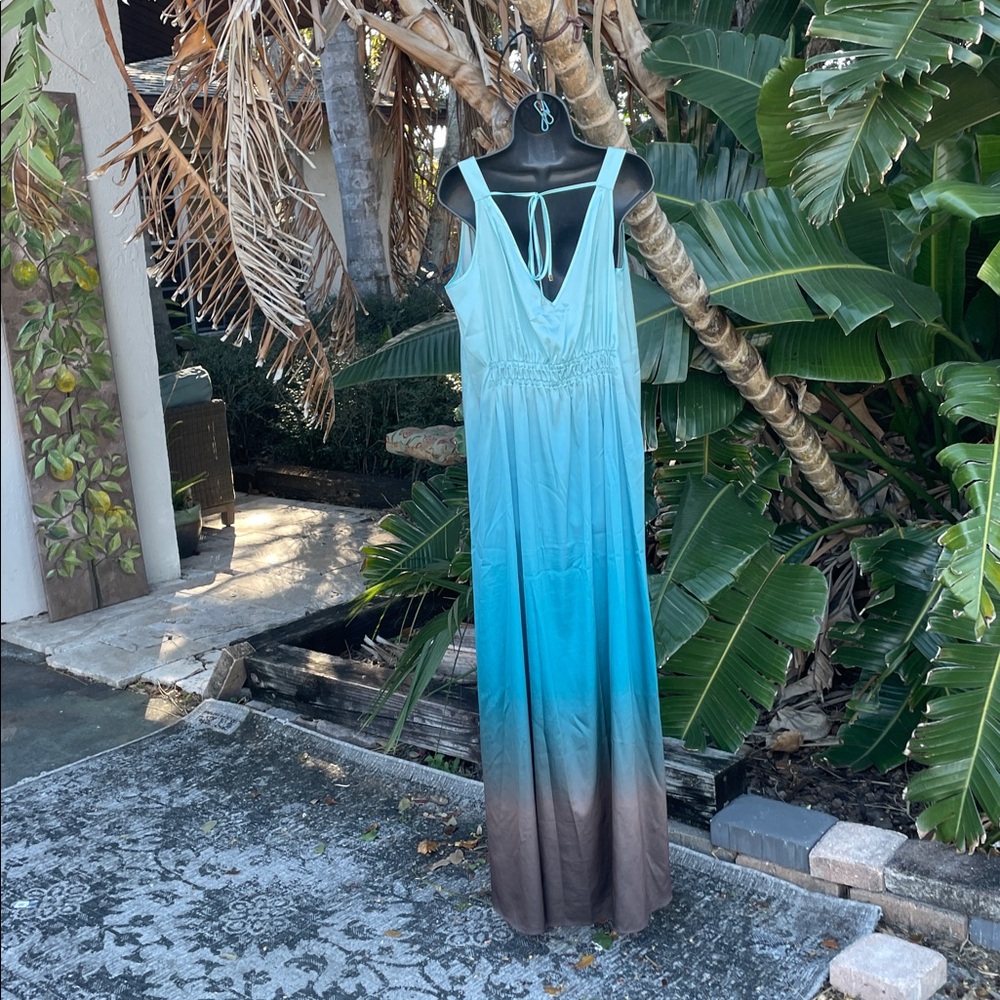 White House black market ombre  grecian  style dress - Picture 3 of 7